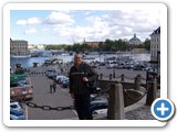 Peter in Gamla  Stan with more Stockholm behind