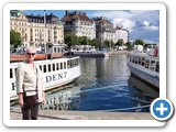 Denise on a Stockholm quayside