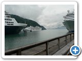 Three ships in Skagway
