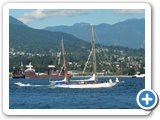 Sea activity in Vancouver harbour