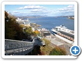 The ship and the Saint Lawrence from the boardwalk