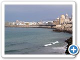 Looking back along the Cadiz coastline