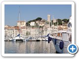 Cannes castle view from harbour