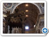 Inside St. Peters in the Vatican
