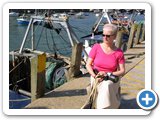 Denise on Looe quay