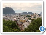 Alesund from partway up the Aksla hill