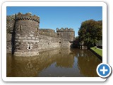 Beaumaris Castle and moat