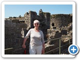 Denise on the Castle walls