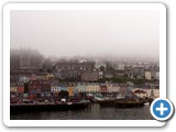 Leaving a very misty Cobh behind