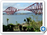The rail bridge from a South Queensferry garden