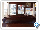 Inside the carriage of Manx Electric Railway (started 1893) 