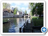 Looking towards the Beguinage bridge and entrance