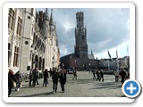 Bruges square (with Town Hall and Belfry)