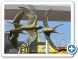 Swallow sculpture at ferry terminal