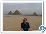 Peter in front of the pyramids