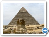 Sphinx and Khafre pyramid