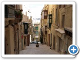 Typical Valetta street (hilly)