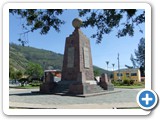 The original equator monument, now in the village of Calacalí