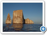 Kicker Rock with the Xpedition to the right