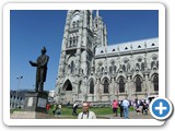 Peter in front of the Basilica of the National Vow