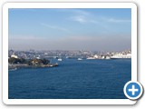 Looking back down the Bosphorus