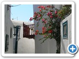 Mykonos town balconies