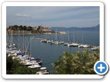 Corfu marina at the fort's side
