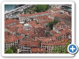 Kotor old town from the fortification pathway