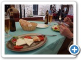 A light Kotor lunch with homemade bread