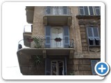 City apartment balconies