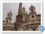 Obelisk of Domitian and the Sant'Agnese in Agone in the Navona