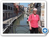 Denise on canal bridge