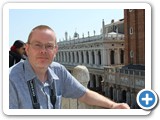Peter on the Basilica balcony