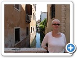 Denise above one of the smaller canals