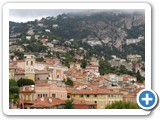 Villefranche and mountain backdrop