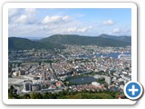 Bergen centre from the Floyen mountain