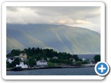 A small settlement as we travel down the fjord