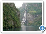 Back down Geiranger Fjord