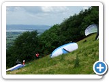Cleeve Hill - getting ready to glide
