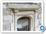 One of the grand fireplaces