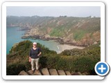 Denise on the cliff walk above La Petit Port