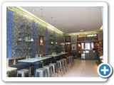 Restaurant tiled interior (marine mosaics)