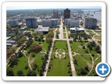 State Capitol gardens from the Senate building