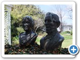 Statues in the Varina Howell Davis Floral Garden (second wife of Jefferson Davis)