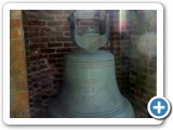The USS Mississippi bell In the grounds of Rosalie House