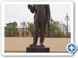 Louis Armstrong statue in the park named after him