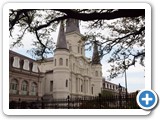 Side view of St. Louis Cathedral