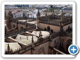 A cathedral from the top of its Giralda tower