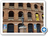 Statue of Manolo Montoliu in front of Bull Ring