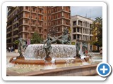 The fountain in Plaza de la Virgen